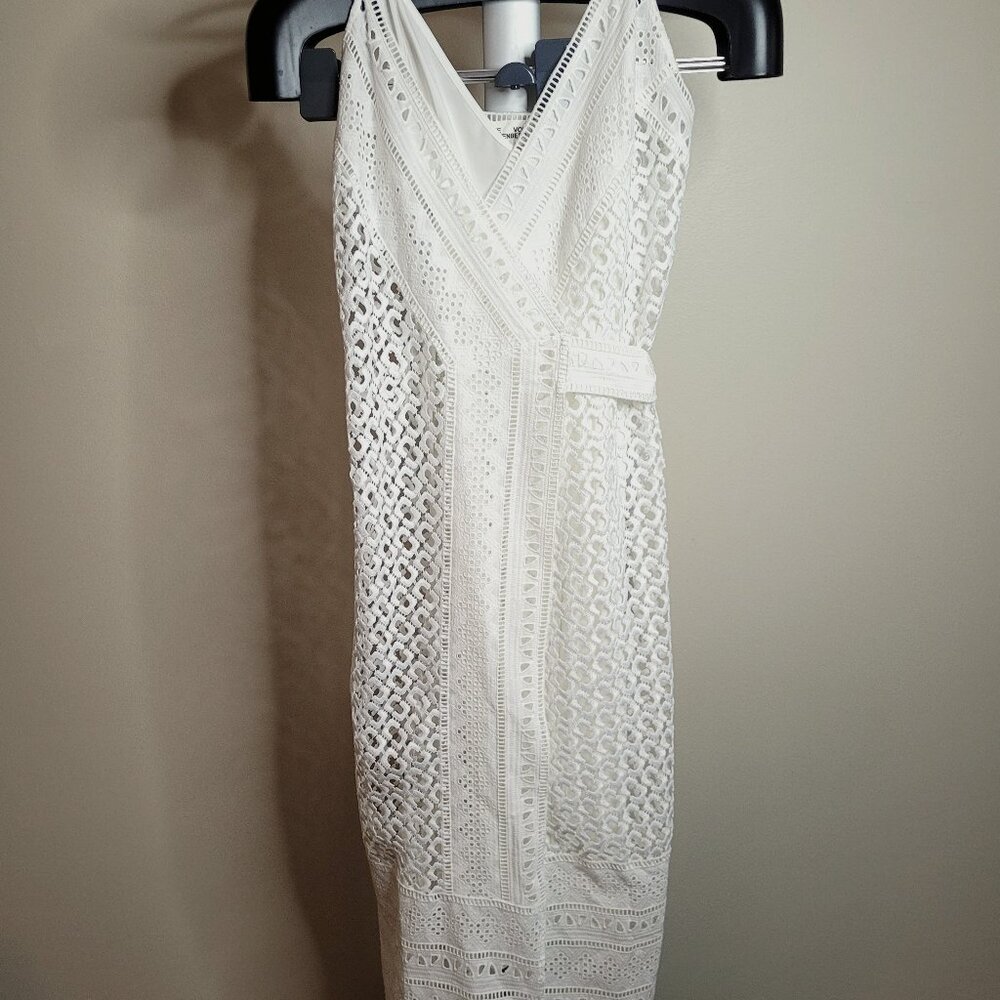 White Evangelia White Wrap Dress by Diane Von Furstenberg - Picture 5 of 15